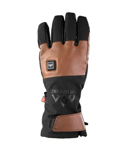 HeatX Heated Outdoor Gloves Primaloft - Unisex - Black/Brown / L
