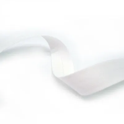 Skáband úr bómull (20mm – white – 5m kort)