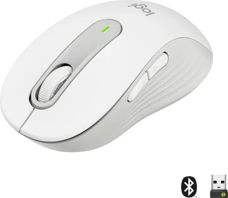Logitech M650 L þráðlaus mús - Hvít