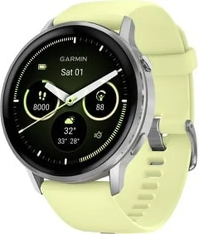 Garmin - Venu 4 45mm - gray/silver lemon