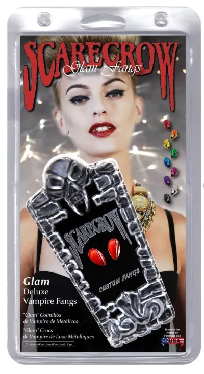 Scarecrow vampíru tennur- nettar rauðar