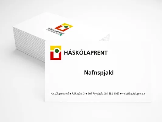 Nafnspjöld beggja vegna prentuð - 100