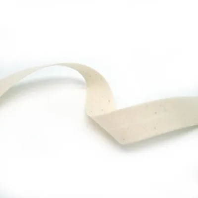 Skáband úr bómull (20mm – neutral – 5m kort)