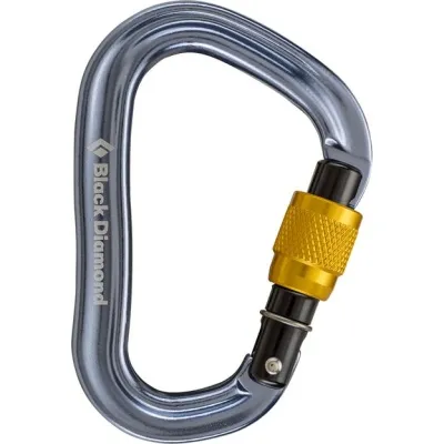 BD Carabiner Vaporlock Screwgate Grey