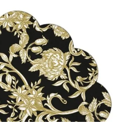 Servíettur - Kringlóttar - Baroque Flowers - 32 cm - 12 stk