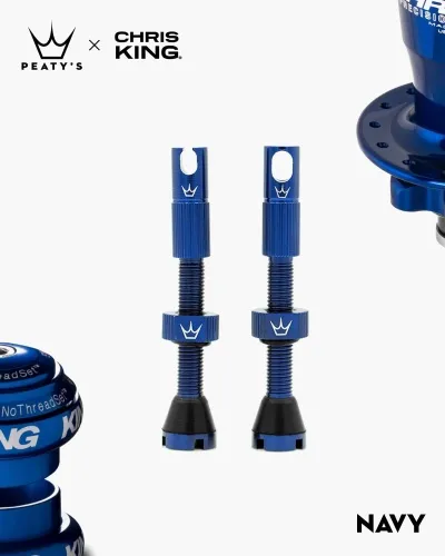Peaty's Tubeless Valves Mk2 - Navy