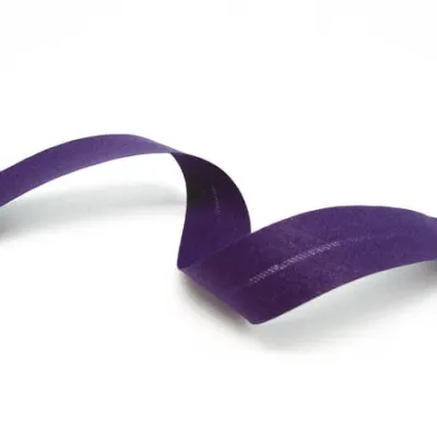 Skáband úr bómull (20mm – purple -5m kort)