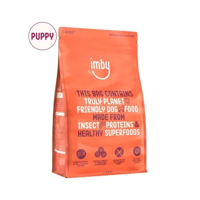 IMBY Puppy þurrfóður úr skordýrapróteini | Hvolpafóður - 20 kg (4 x 5 kg)