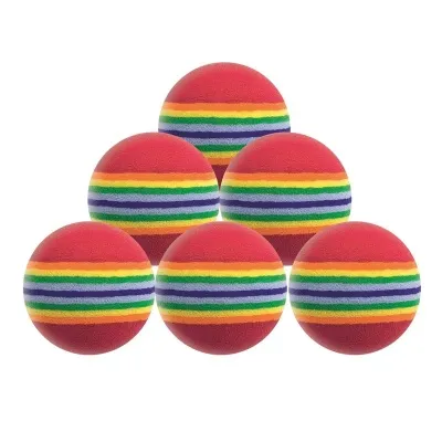 Longridge Foam Ball Multi Coloured 6 Pac