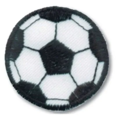 Fótbolti, bót (3,5×3,5cm – svartur)