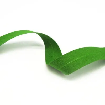 Skáband úr bómull (20mm – grænt – 5m kort)