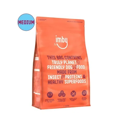 IMBY Adult Medium þurrfóður úr skordýrapróteini | Hundafóður - 20 kg (4 x 5 kg)