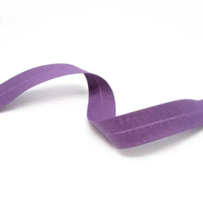 Skáband úr bómull (20mm – lilac – 5m kort)