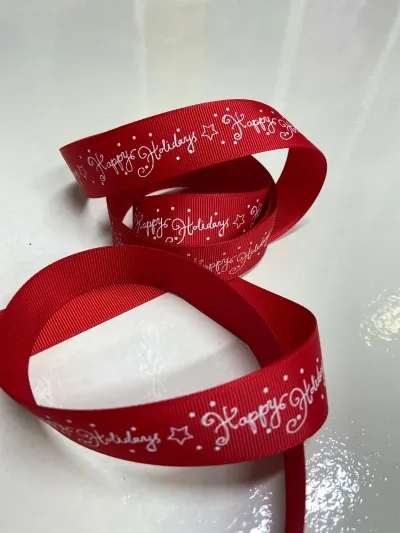 Jólaborði Happy holidays - rauður