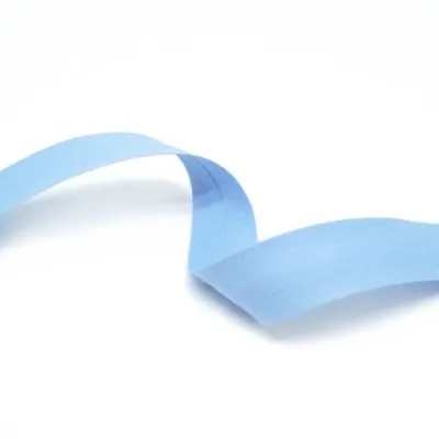 Skáband úr bómull (20mm – baby blue -5m kort)