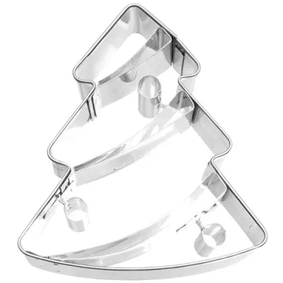 útstungumót, skreytt jólatré