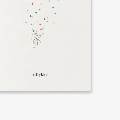 Lítil Tækifæriskort / 4 gerðir - Confetti
