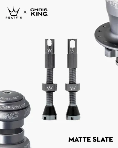 Peaty's Tubeless Valves Mk2 - Matte Slate