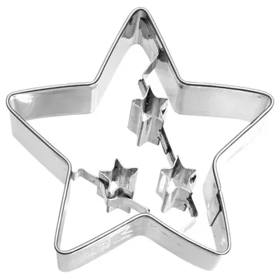 útstungumót, skreytt stjarna