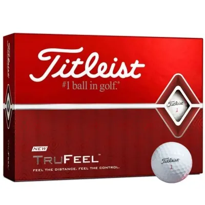 Titleist Trufeel golfboltar HVÍTIR 3stk