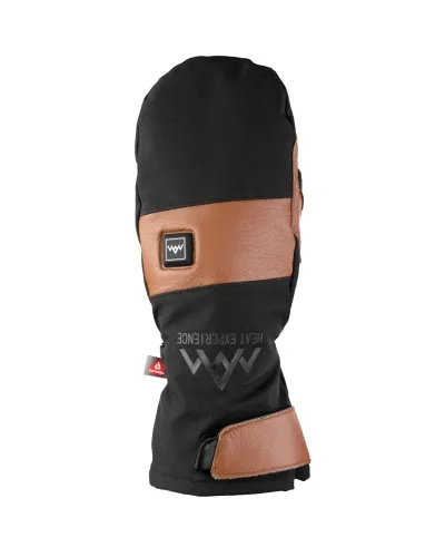 HeatX Heated Outdoor Mitten Primaloft - Unisex - Black/Brown / XL