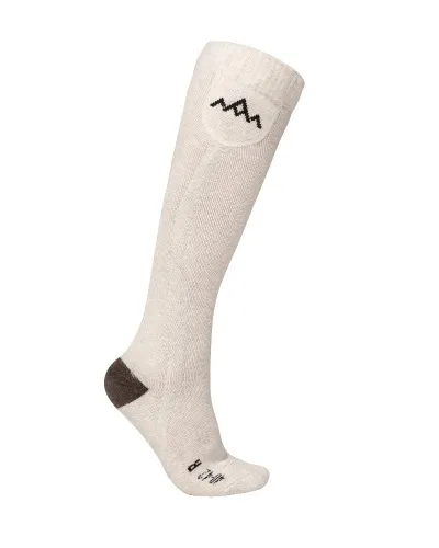 HeatX Heated Everyday Socks w/batt. - Unisex - Cream / M (EU 40-42)
