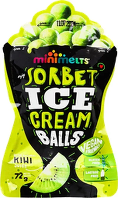 MiniMelts kiwi sorbet