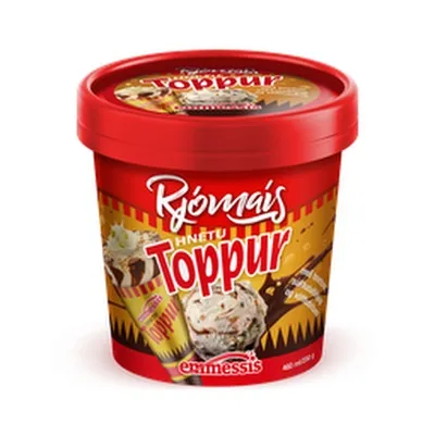 Emmessís rjómaís hnetutoppur