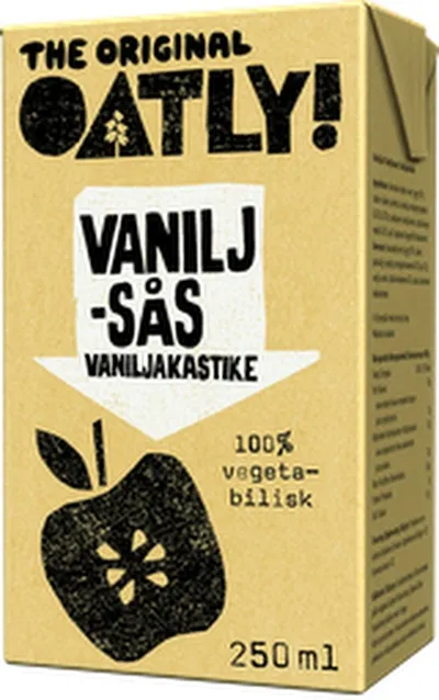 Oatly  vanillusósa custard