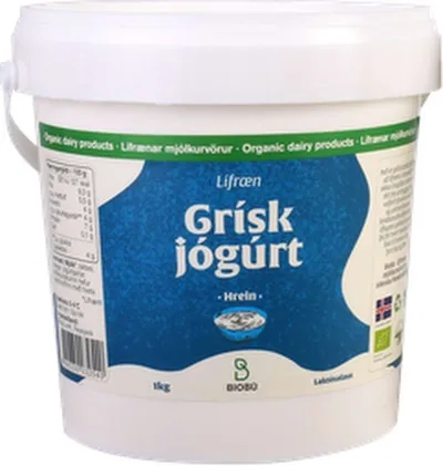 Biobú Lífræn grísk jógúrt hrein