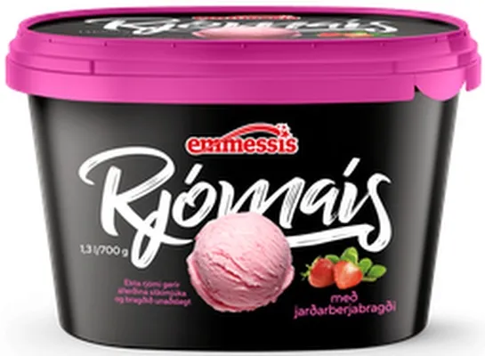 Emmessís rjómaís jarðarberja