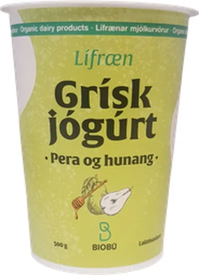 Biobú Lífræn grísk peru&hunang 500g