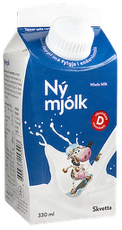 MS nýmjólk skvetta d-vítamínbætt