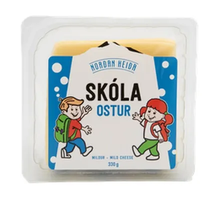 MS skólaostur í sneiðum