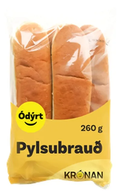 Ódýrt pylsubrauð 5 stk