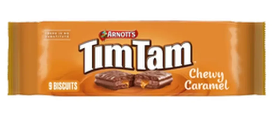 Arnott's tim tam chewy caramel