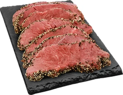 Kjötborð folalda piparsteik innralæri