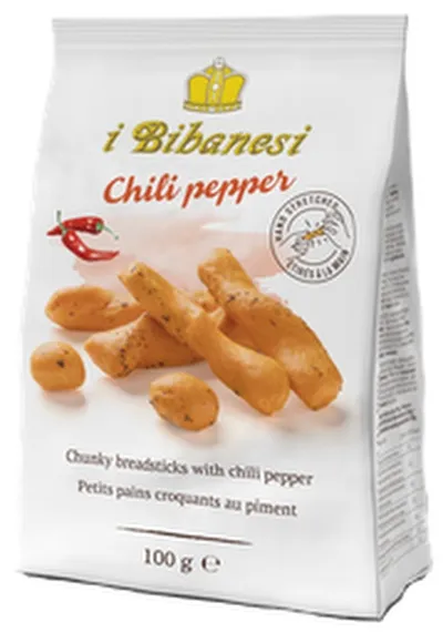 i Bibanesi brauðstangir chili pipar