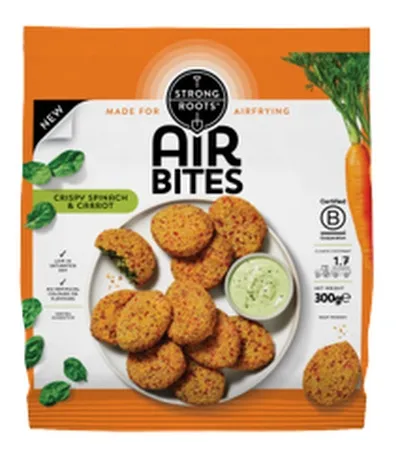 Strong Roots air bites crispy spin&carrot