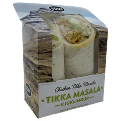 Sómi tortilla með tikka masala kjúklingi