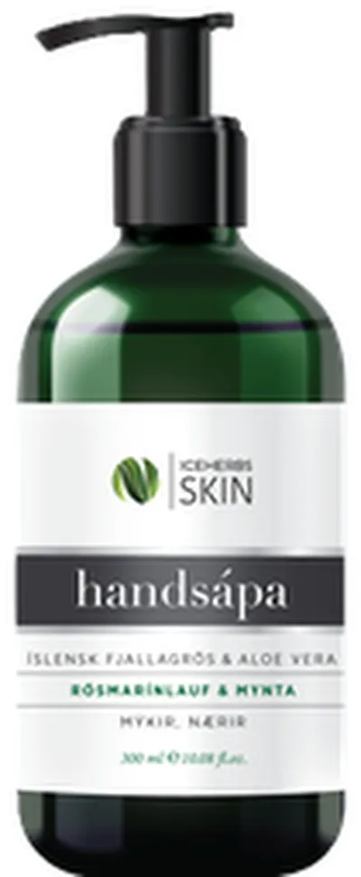 ICEHERBS SKIN handsápa rósmarínlauf og mynta