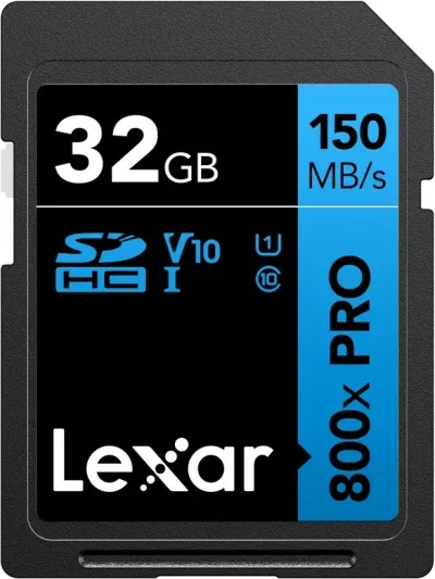 Lexar 800x 32GB SDHC Pro (V10)
