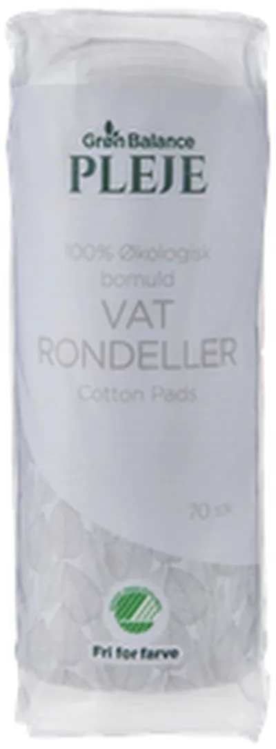 Grön Balance bómullarskífur