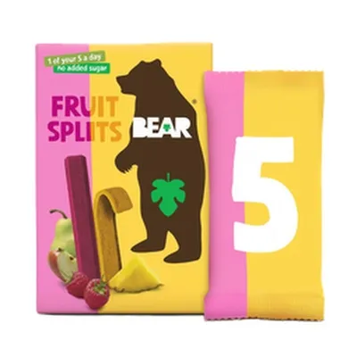 Bear 5pk fruit splits ananas&hindberja