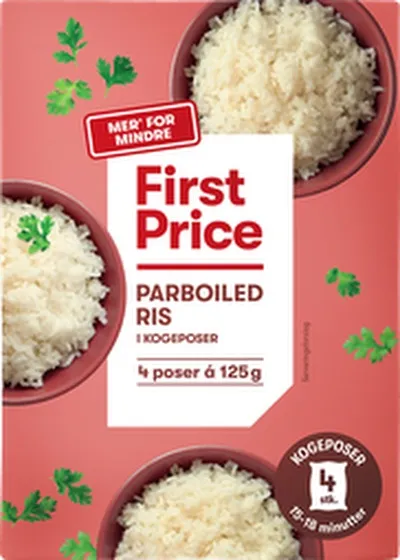 First Price hrísgrjón parboiled í suðupoka