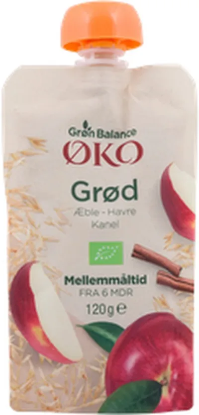 Grön Balance skvísa epla & kanil með höfrum