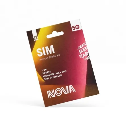 Nova SIM startpakki 1 GB 30 dagar 