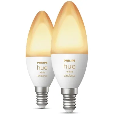 Philips HUE LED kertapera E14 hvít Ambience 2stk