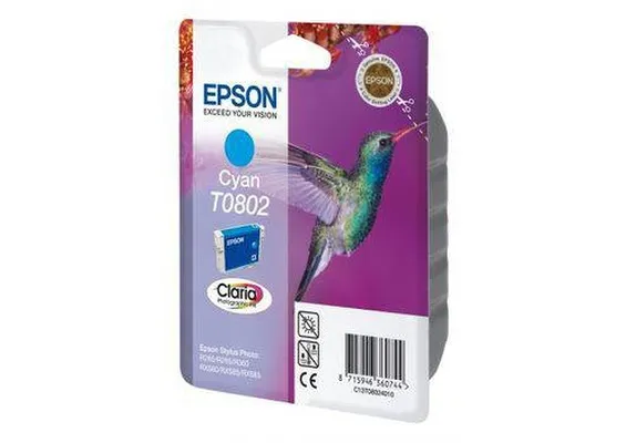 Epson T0802 Cyan/Blátt Blek 7.4ml
