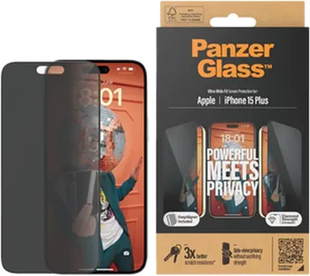 PanzerGlass iPhone 15 Plus UWF Privacy wA